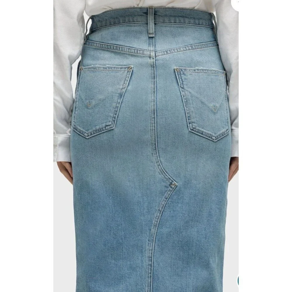 Hudson Reconstructed Skirt Offshore Womens Size 24/XS - Picture 3 of 7